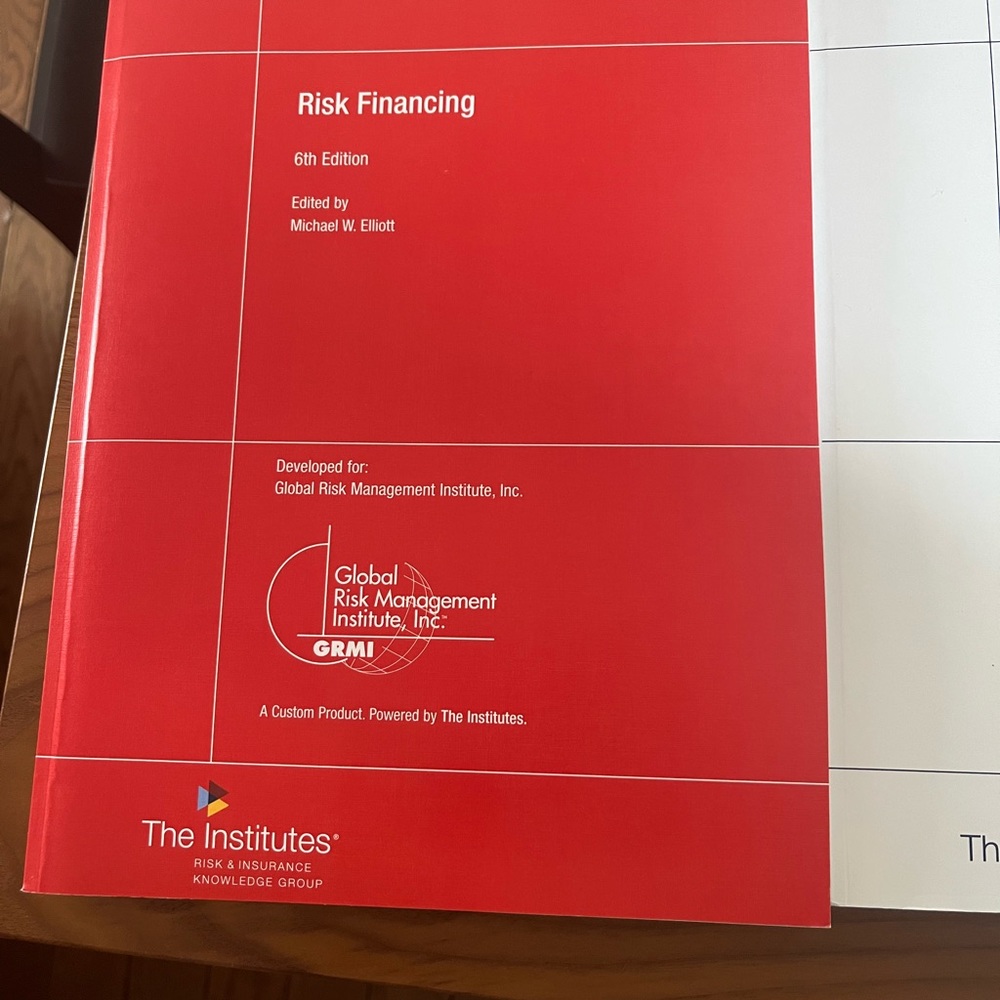 Risk Management Financing Textbooks ✨